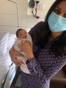 Dr. Samina Ahmed with Newborn – Compassionate Women’s Health Specialist