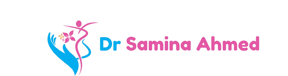 Alternative version of Dr Samina Ahmed logo used in the footer